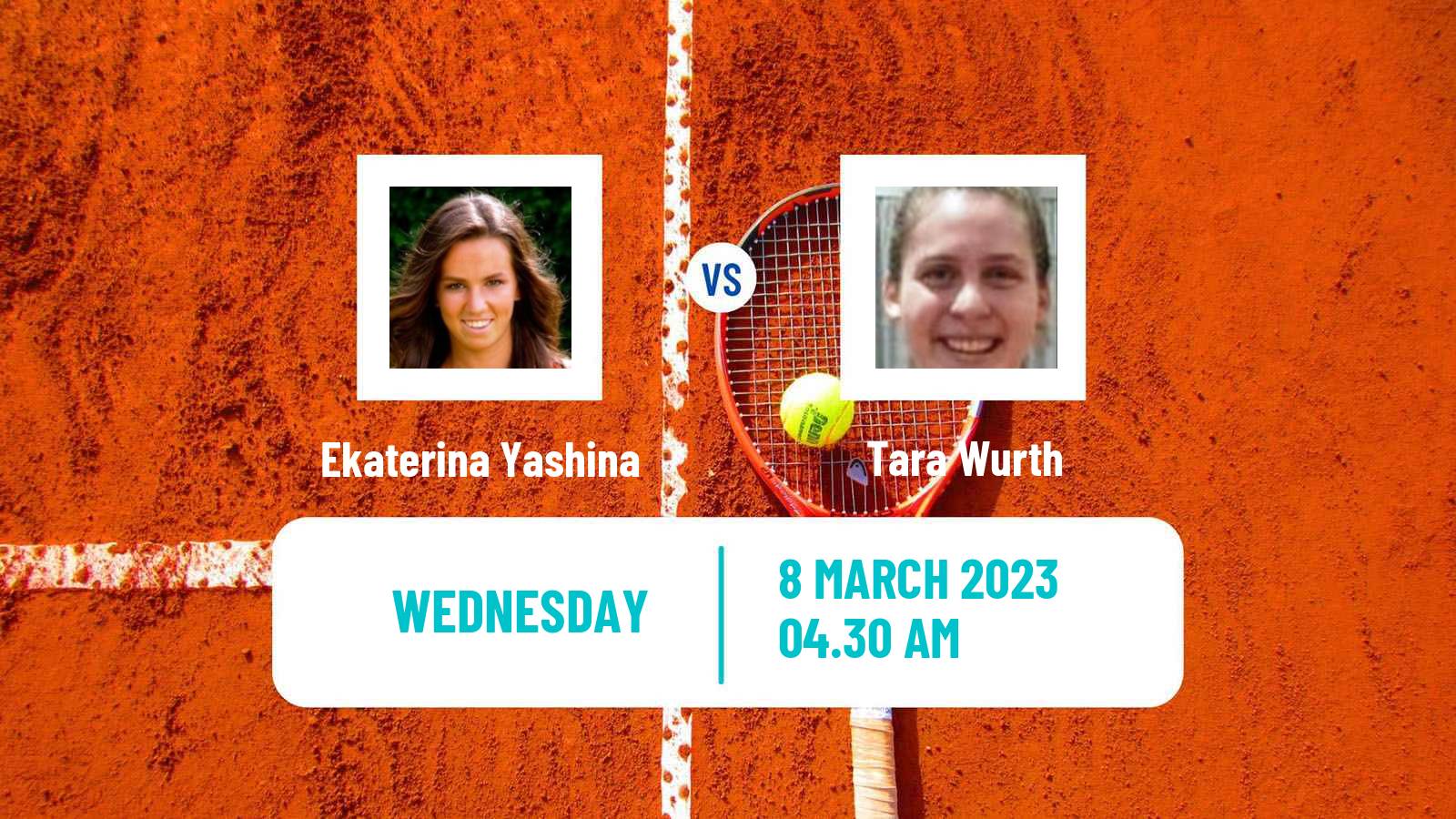 Tennis ITF Tournaments Ekaterina Yashina - Tara Wurth