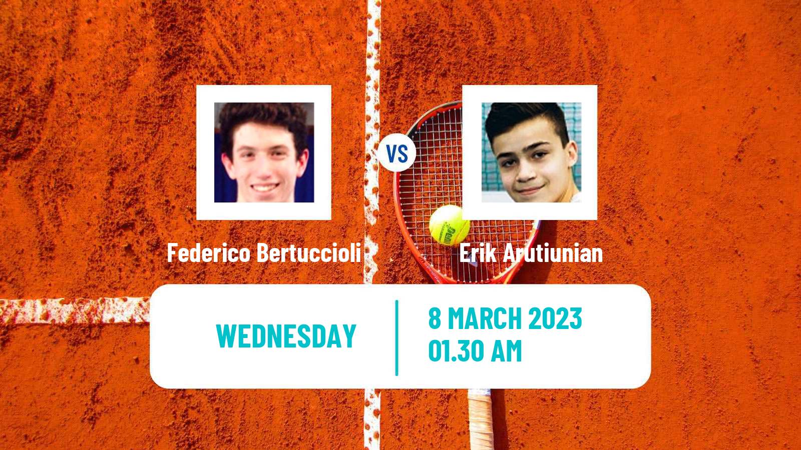 Tennis ITF Tournaments Federico Bertuccioli - Erik Arutiunian