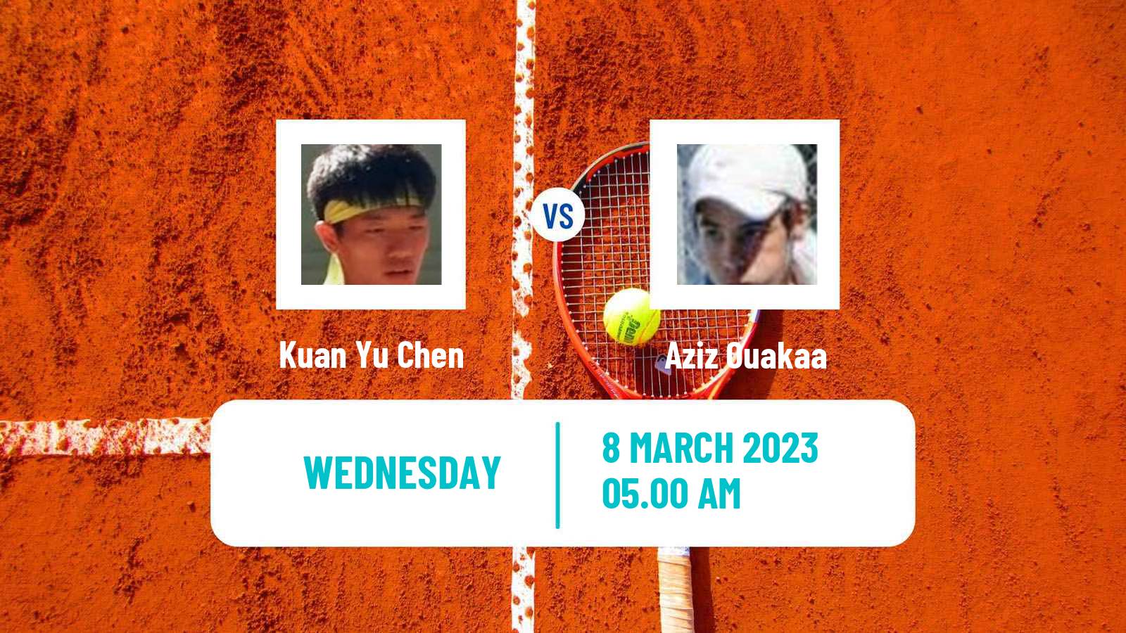 Tennis ITF Tournaments Kuan Yu Chen - Aziz Ouakaa