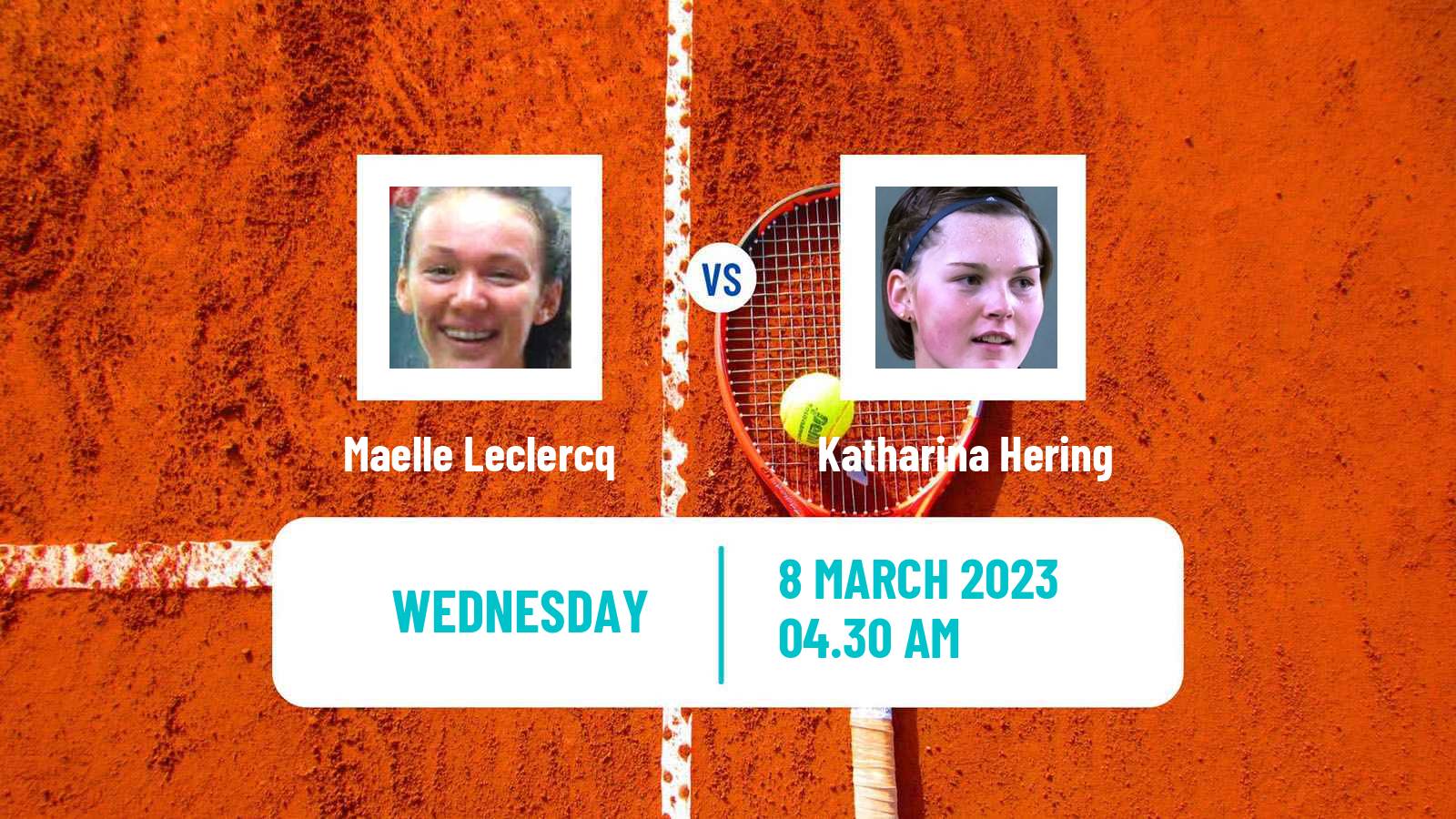 Tennis ITF Tournaments Maelle Leclercq - Katharina Hering