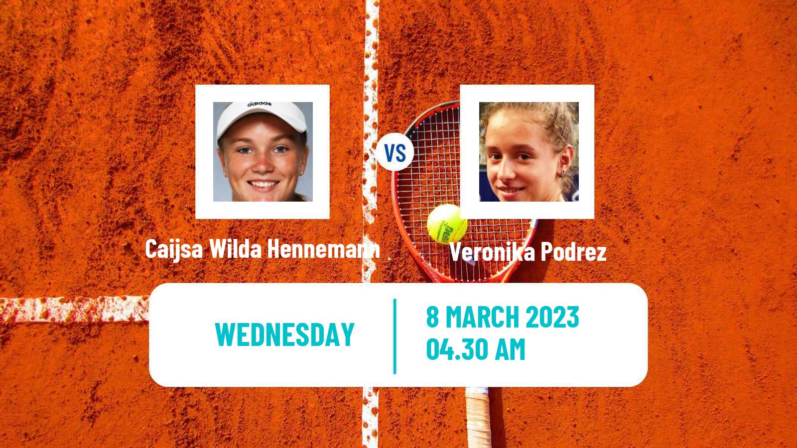 Tennis ITF Tournaments Caijsa Wilda Hennemann - Veronika Podrez