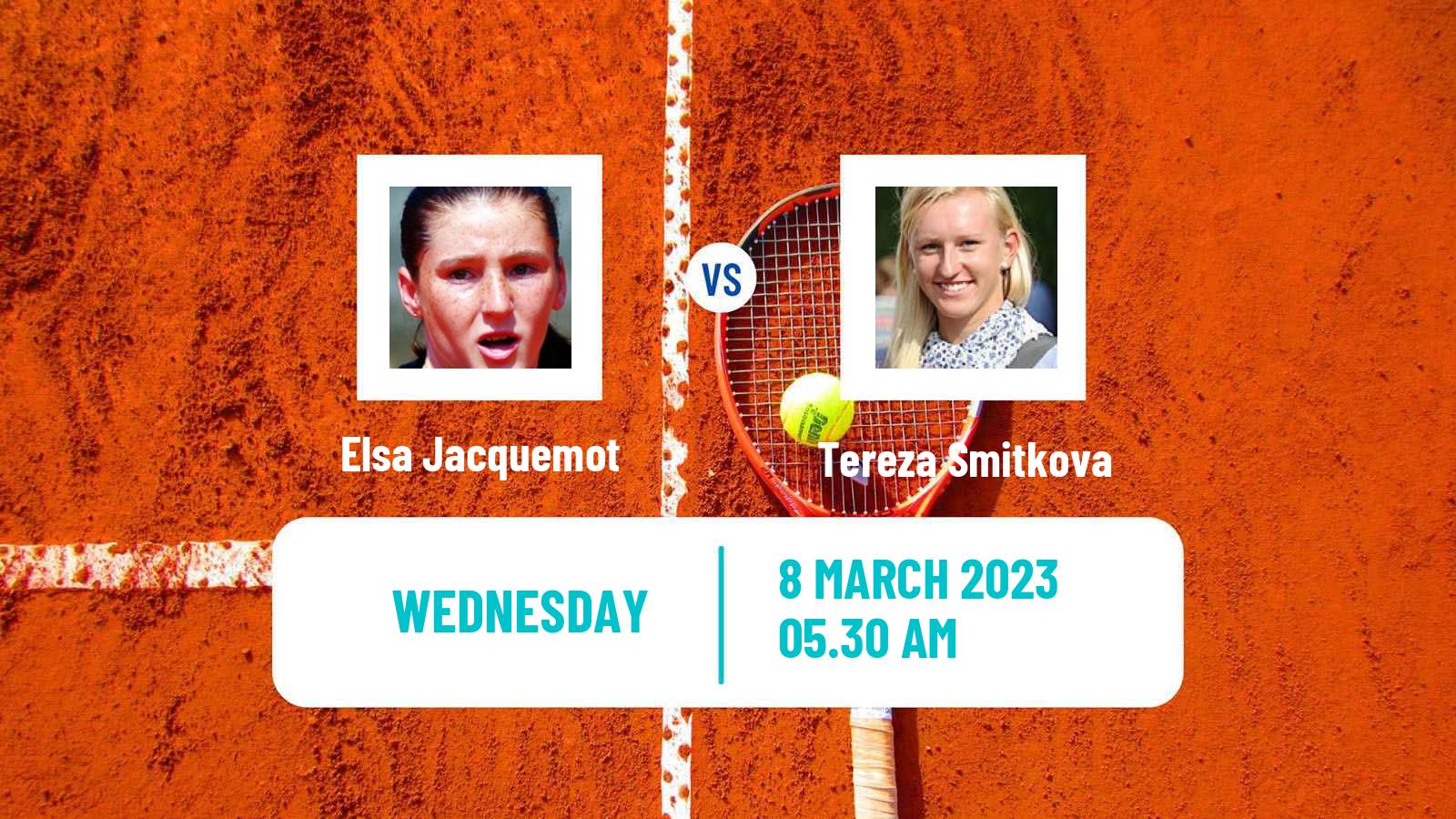 Tennis ITF Tournaments Elsa Jacquemot - Tereza Smitkova