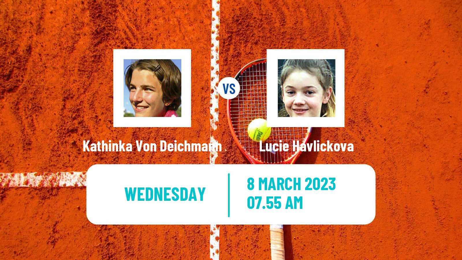 Tennis ITF Tournaments Kathinka Von Deichmann - Lucie Havlickova