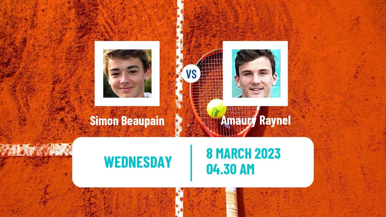 Tennis ITF Tournaments Simon Beaupain - Amaury Raynel