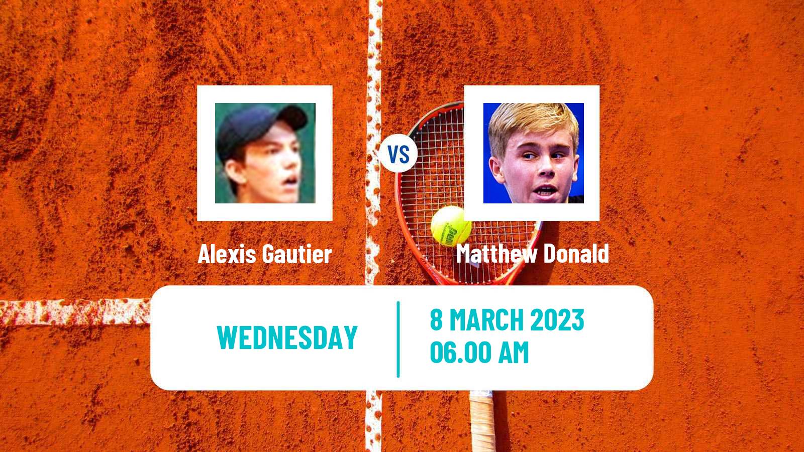 Tennis ITF Tournaments Alexis Gautier - Matthew Donald