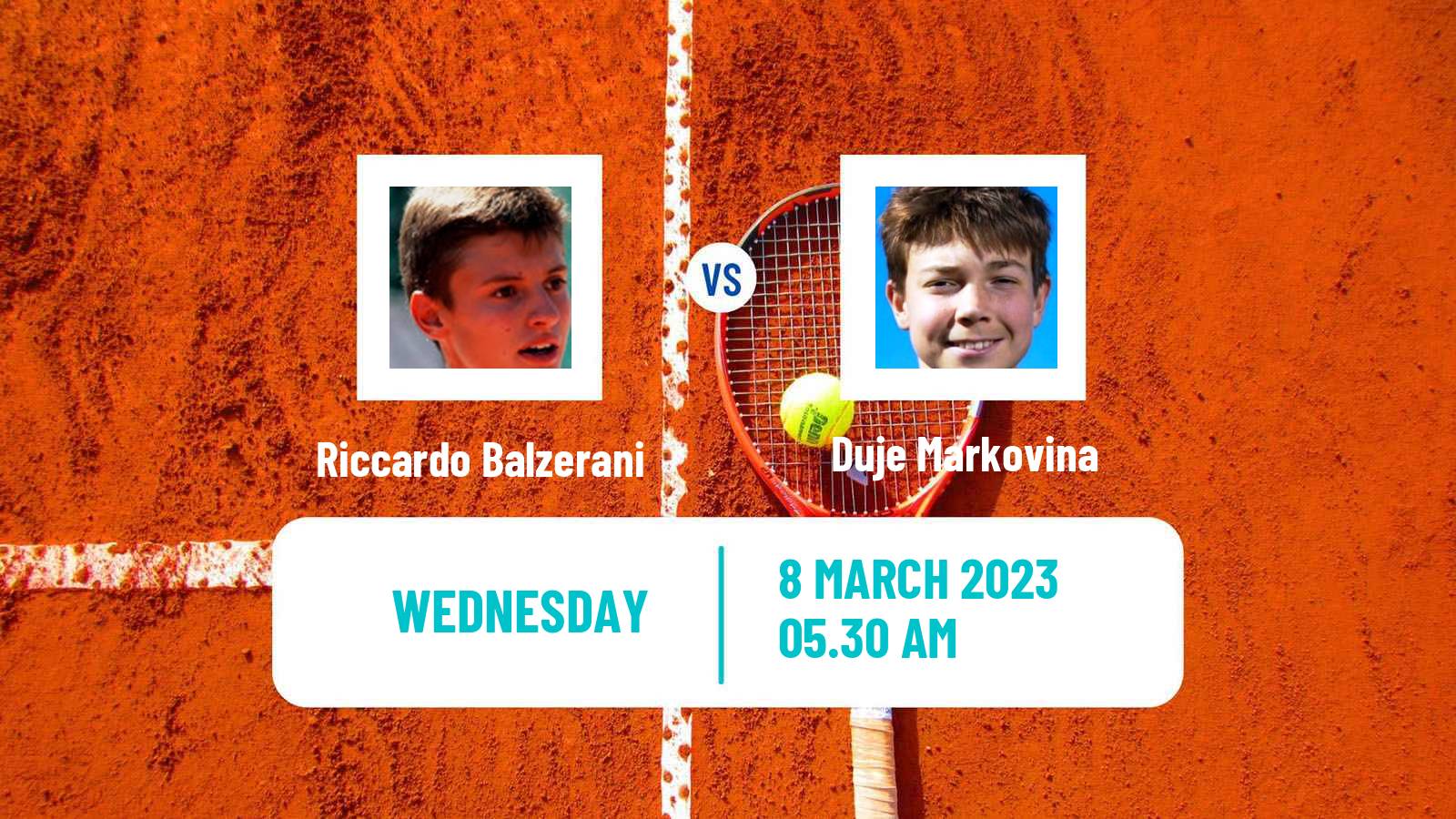 Tennis ITF Tournaments Riccardo Balzerani - Duje Markovina