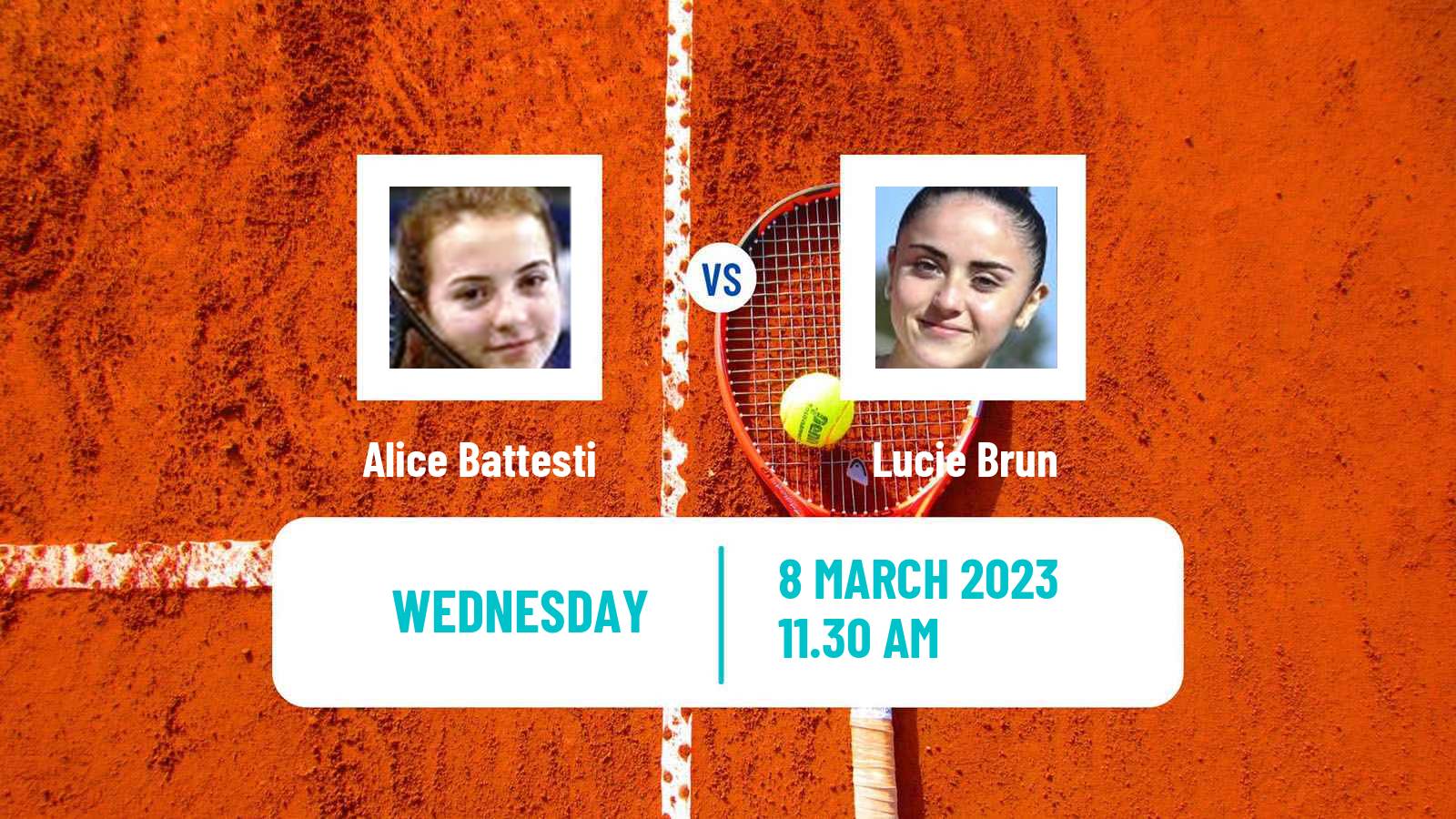 Tennis ITF Tournaments Alice Battesti - Lucie Brun