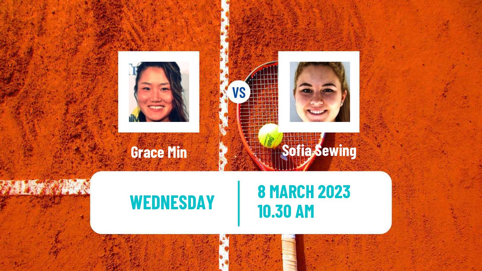 Tennis ITF Tournaments Grace Min - Sofia Sewing