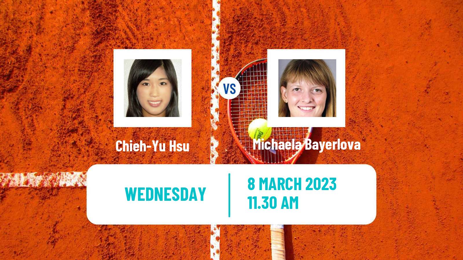 Tennis ITF Tournaments Chieh-Yu Hsu - Michaela Bayerlova