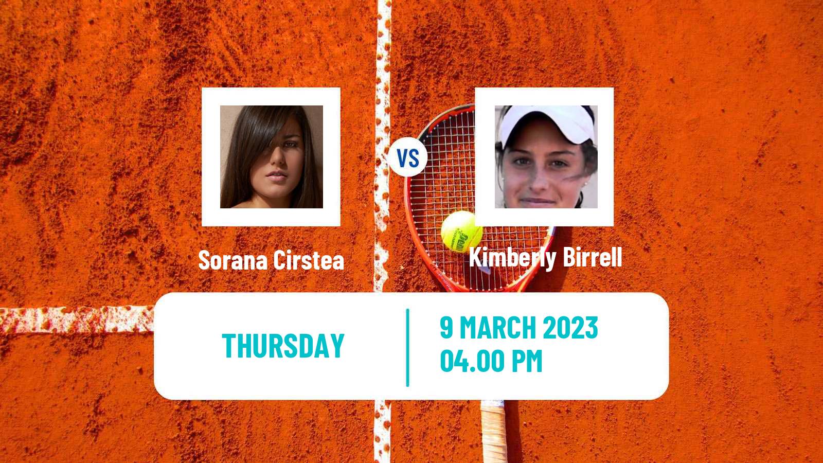 Tennis WTA Indian Wells Sorana Cirstea - Kimberly Birrell