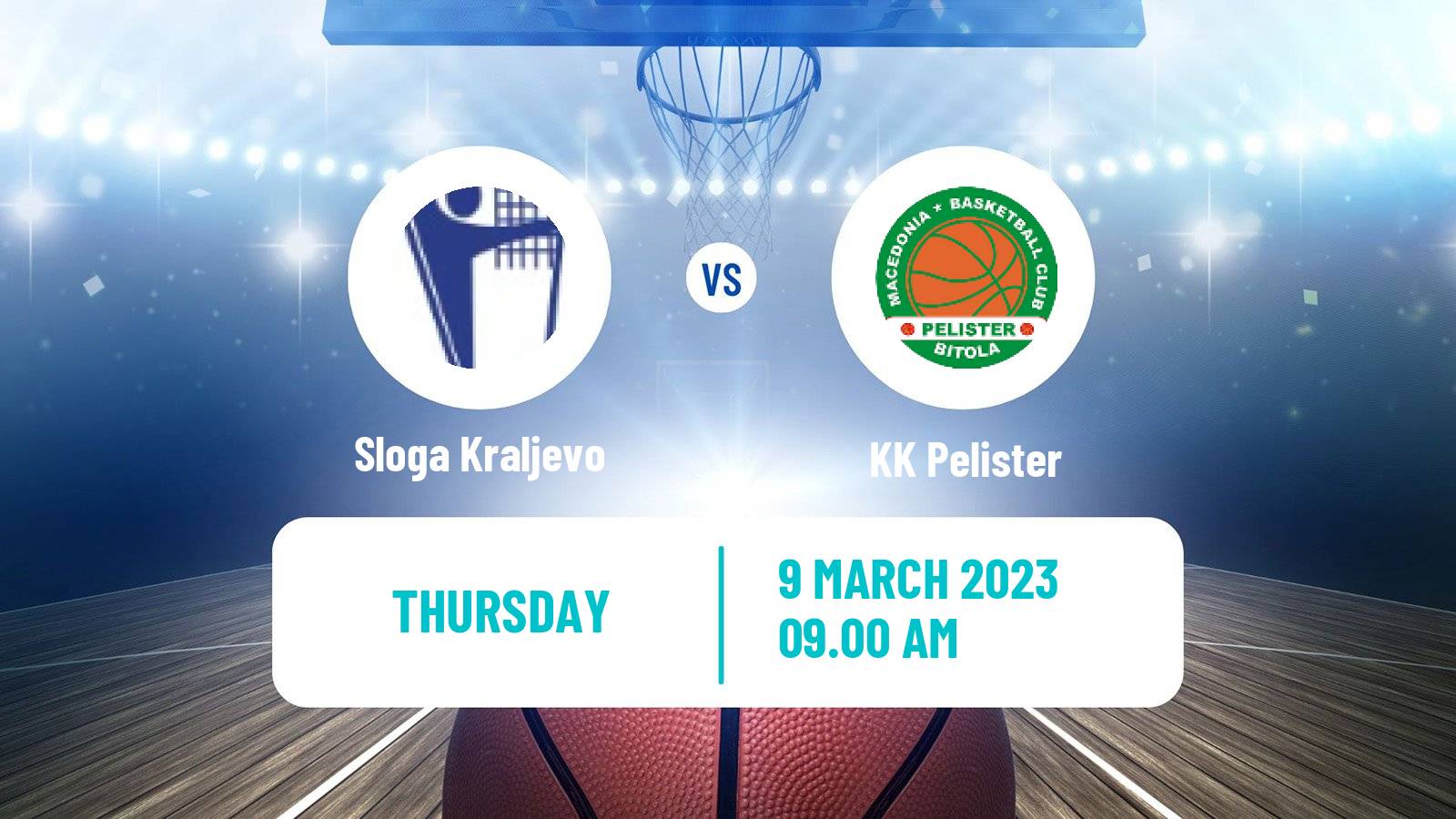Basketball Adriatic League 2 Sloga Kraljevo - Pelister