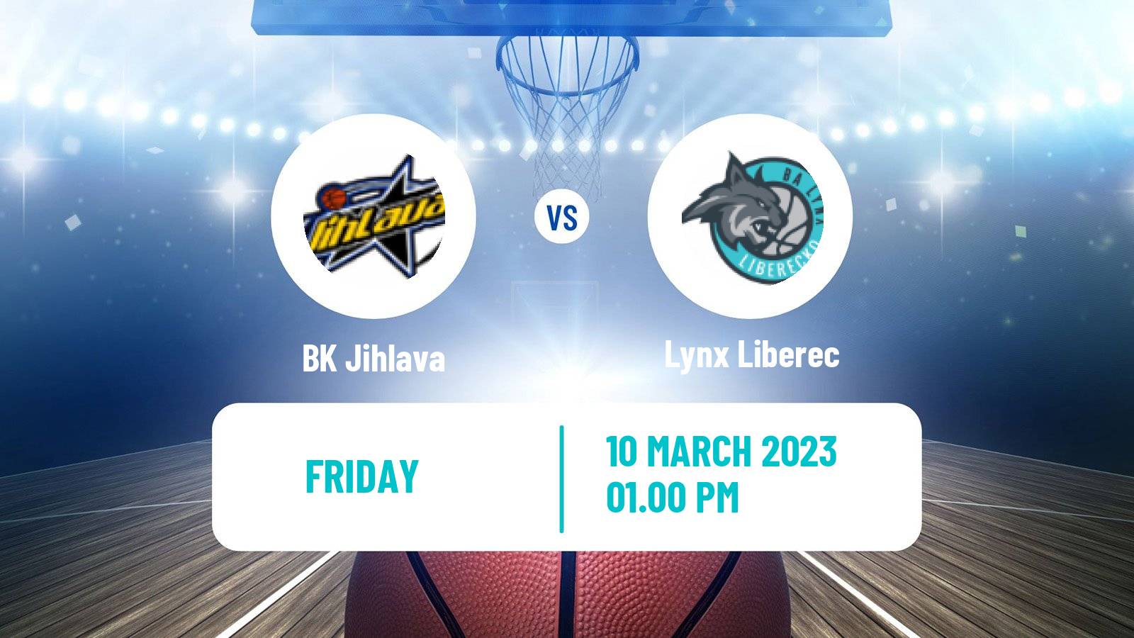 Basketball Czech 1 Liga Basketball Jihlava - Lynx Liberec