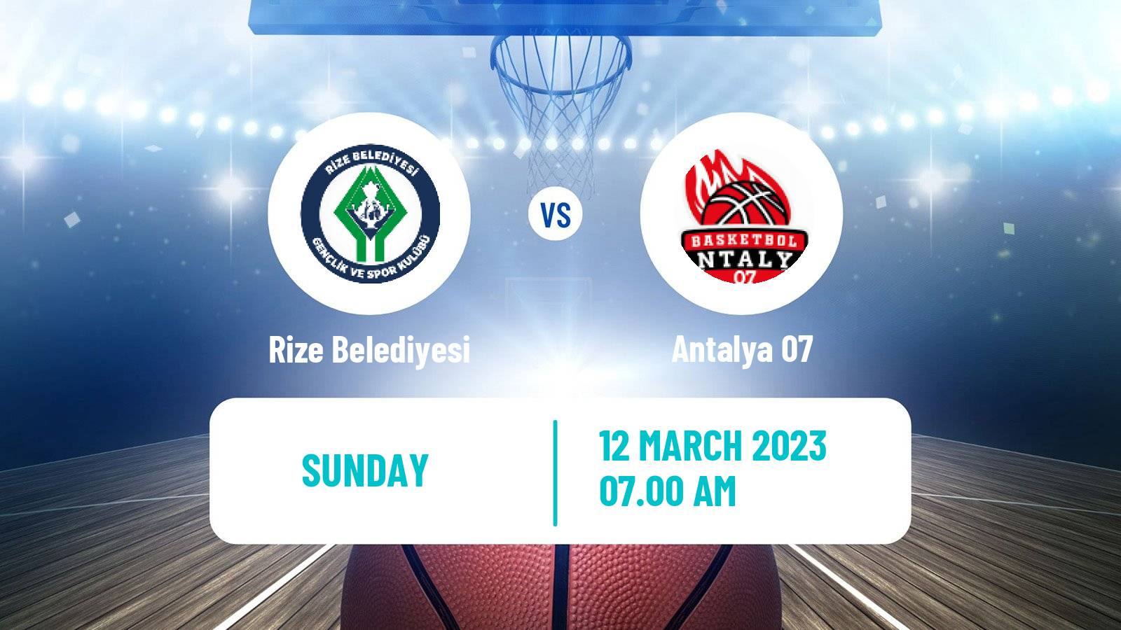 Basketball Turkish Basketball League Women Rize Belediyesi - Antalya 07