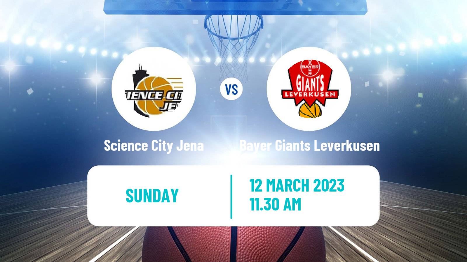 Basketball German Pro A Basketball Science City Jena - Bayer Giants Leverkusen