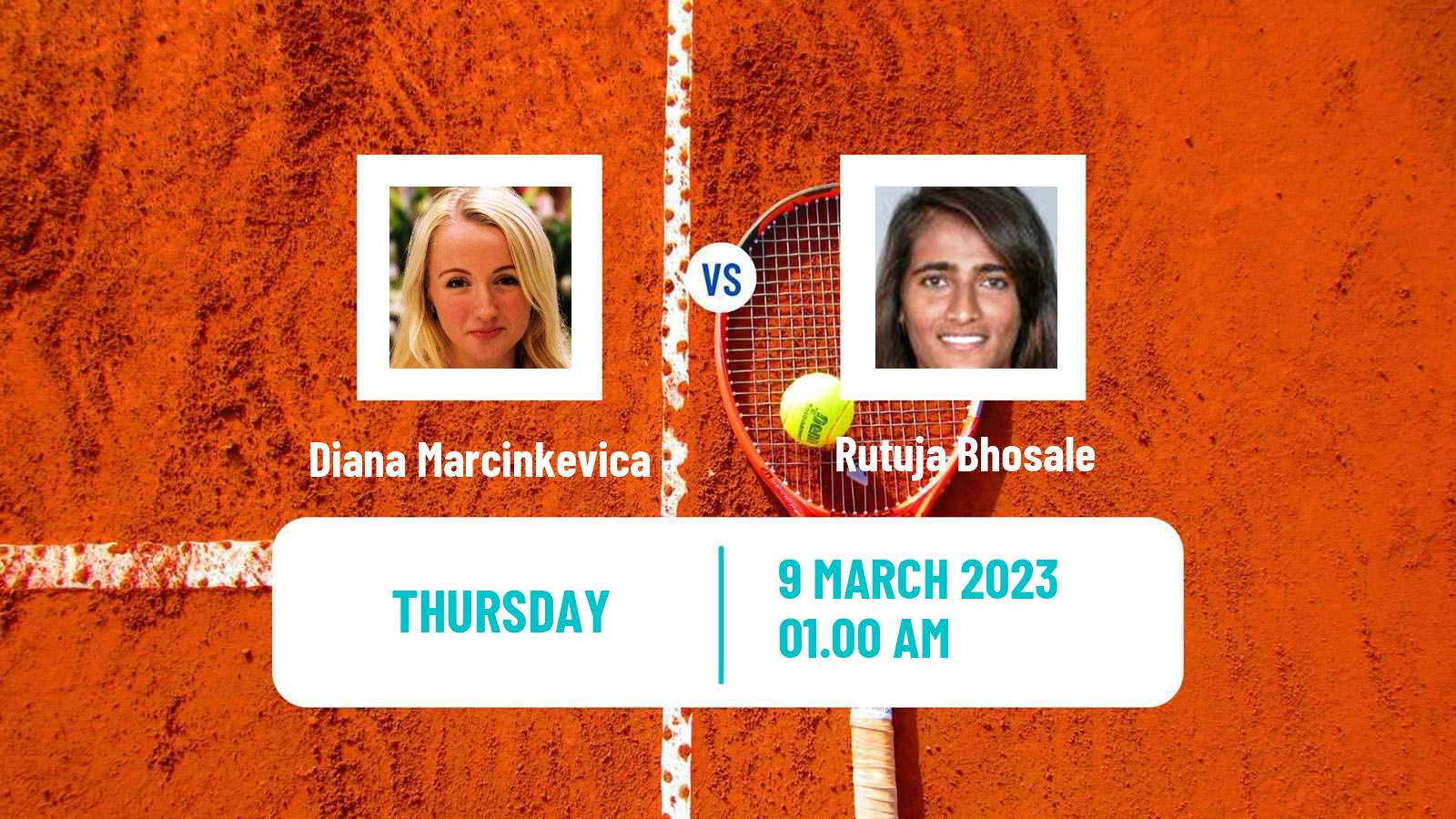 Tennis ITF Tournaments Diana Marcinkevica - Rutuja Bhosale