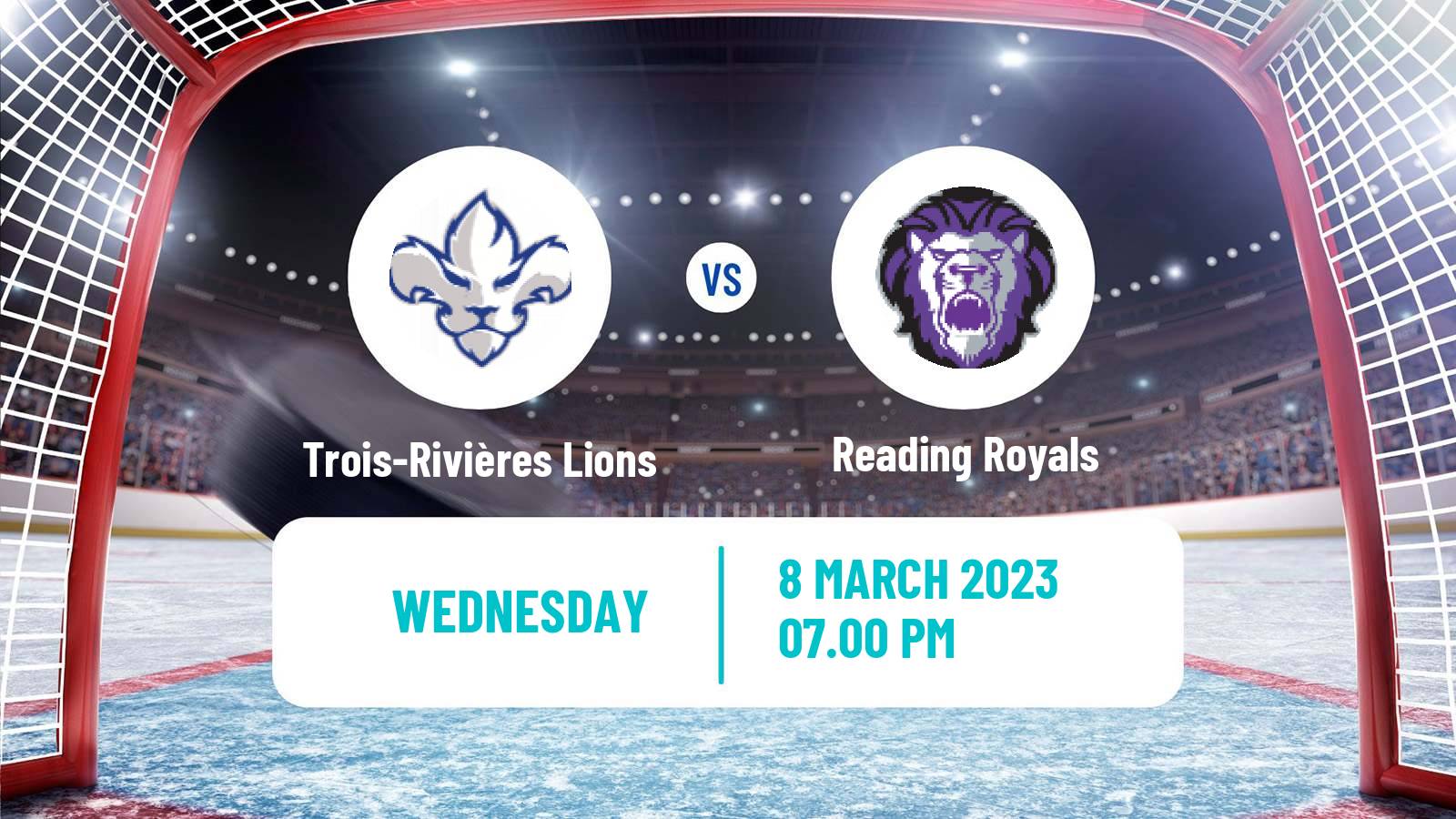 Hockey ECHL Trois-Rivières Lions - Reading Royals