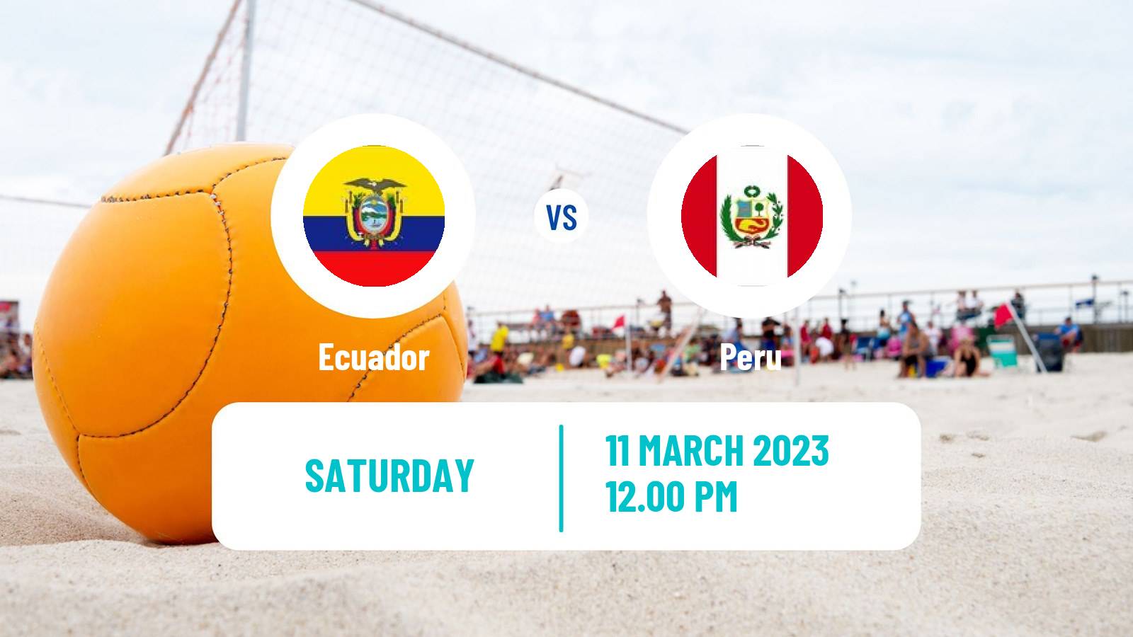 Beach soccer Beach Soccer Ecuador - Peru