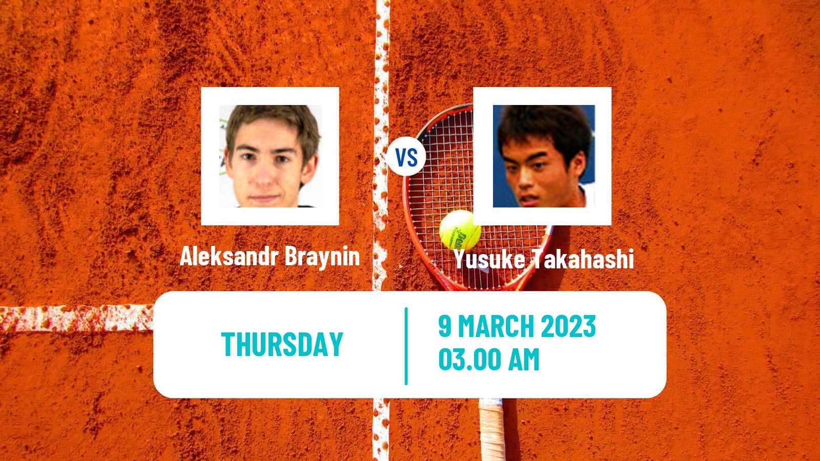 Tennis ITF Tournaments Aleksandr Braynin - Yusuke Takahashi