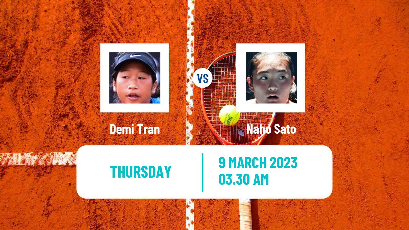 Tennis ITF Tournaments Demi Tran - Naho Sato