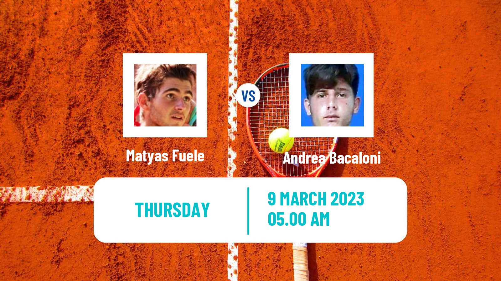 Tennis ITF Tournaments Matyas Fuele - Andrea Bacaloni