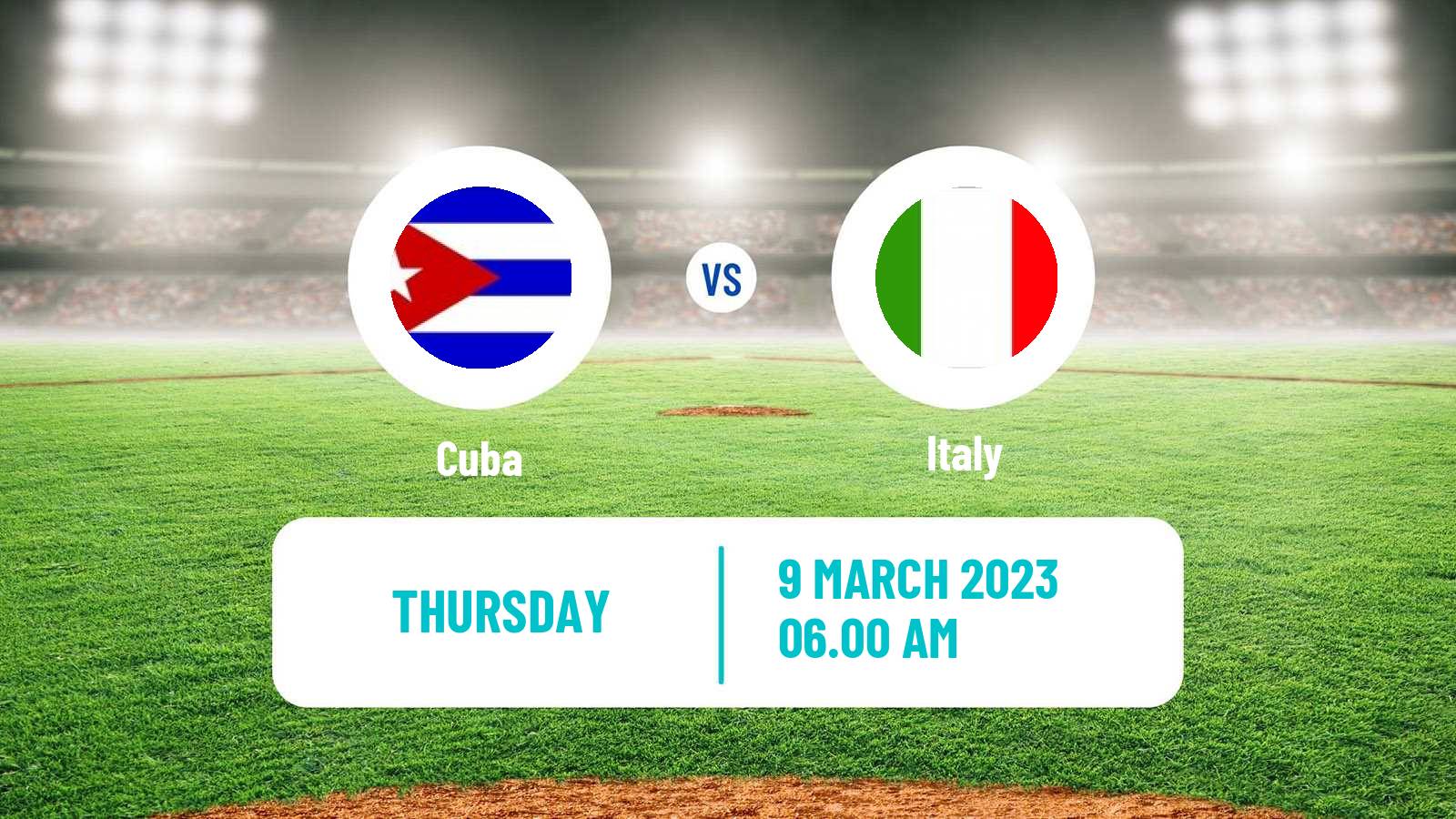 Baseball World Baseball Classic Cuba - Italy