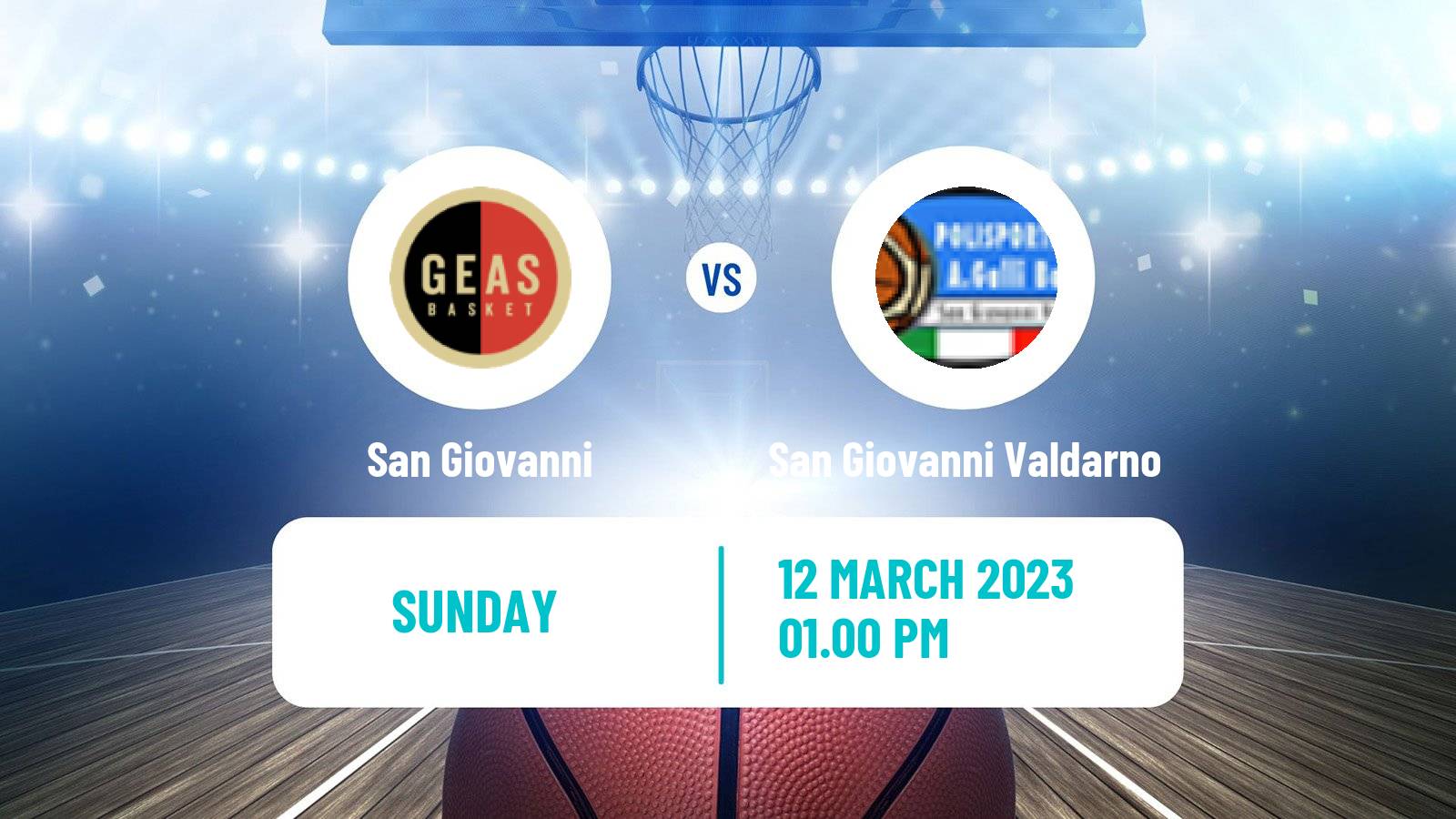 Basketball Italian Serie A1 Basketball Women San Giovanni - San Giovanni Valdarno