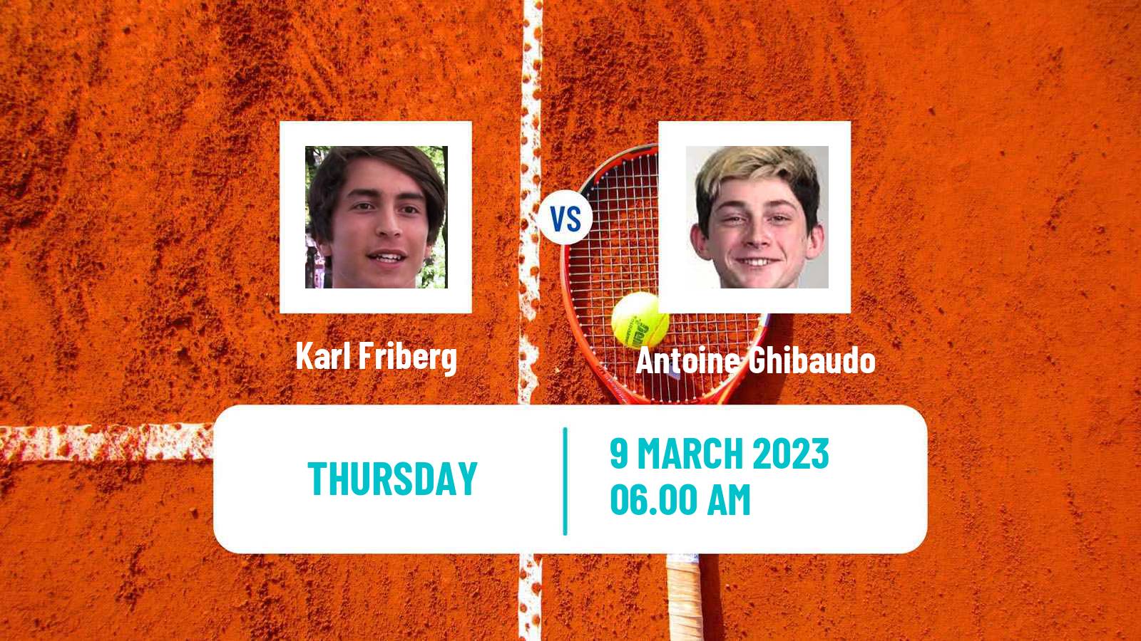 Tennis ITF Tournaments Karl Friberg - Antoine Ghibaudo
