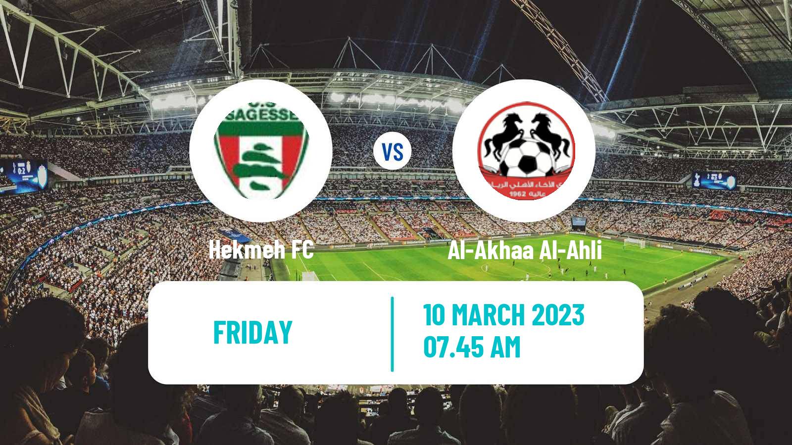 Soccer Lebanese Premier League Hekmeh - Al-Akhaa Al-Ahli