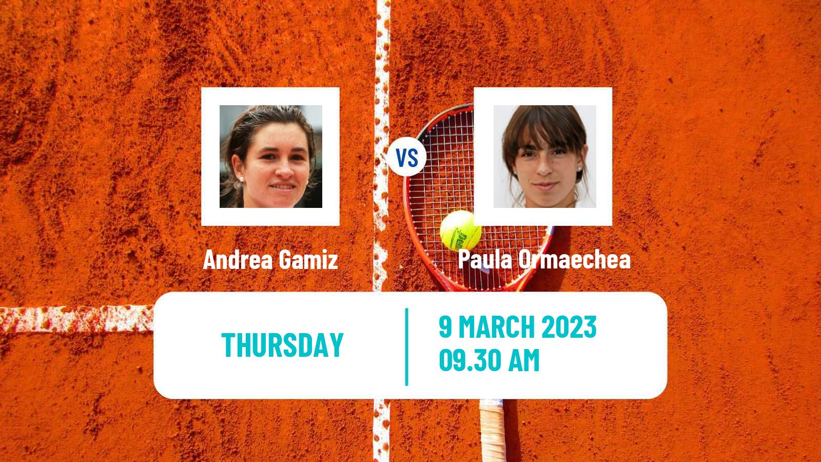 Tennis ITF Tournaments Andrea Gamiz - Paula Ormaechea