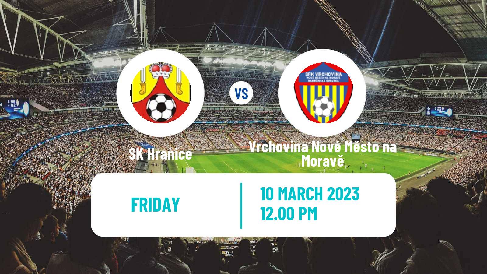 Soccer Czech MSFL Hranice - Vrchovina Nové Město na Moravě