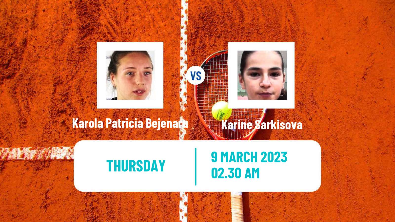 Tennis ITF Tournaments Karola Patricia Bejenaru - Karine Sarkisova