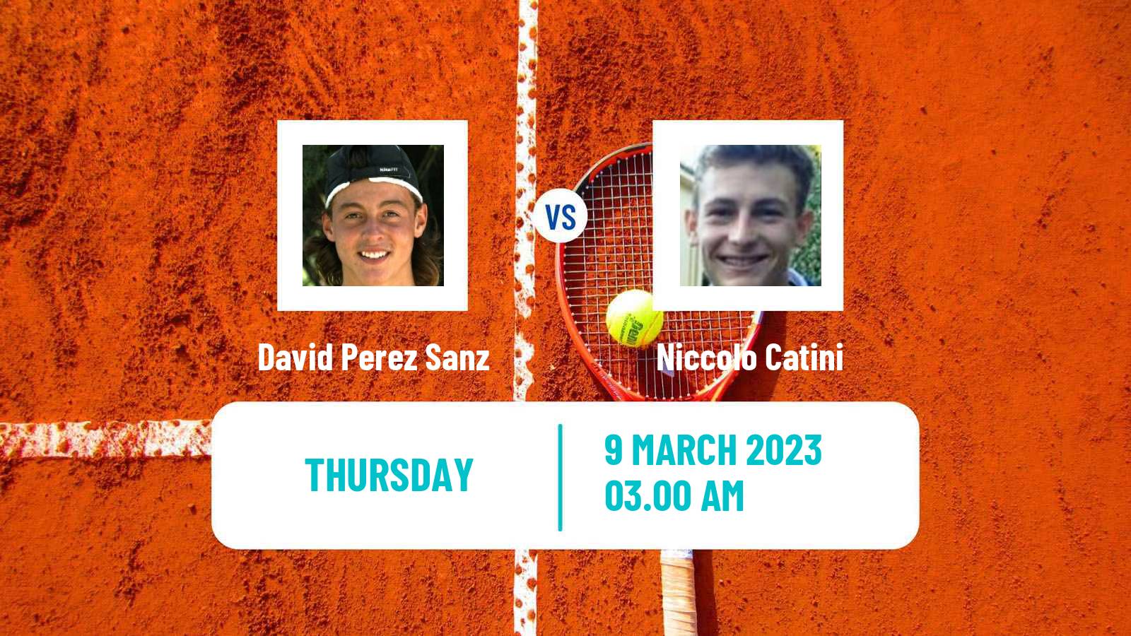 Tennis ITF Tournaments David Perez Sanz - Niccolo Catini