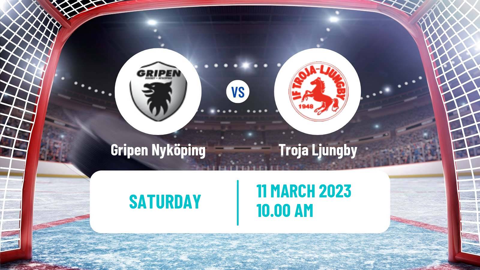 Hockey Swedish Hockey AllEttan Norra Gripen Nyköping - Troja Ljungby