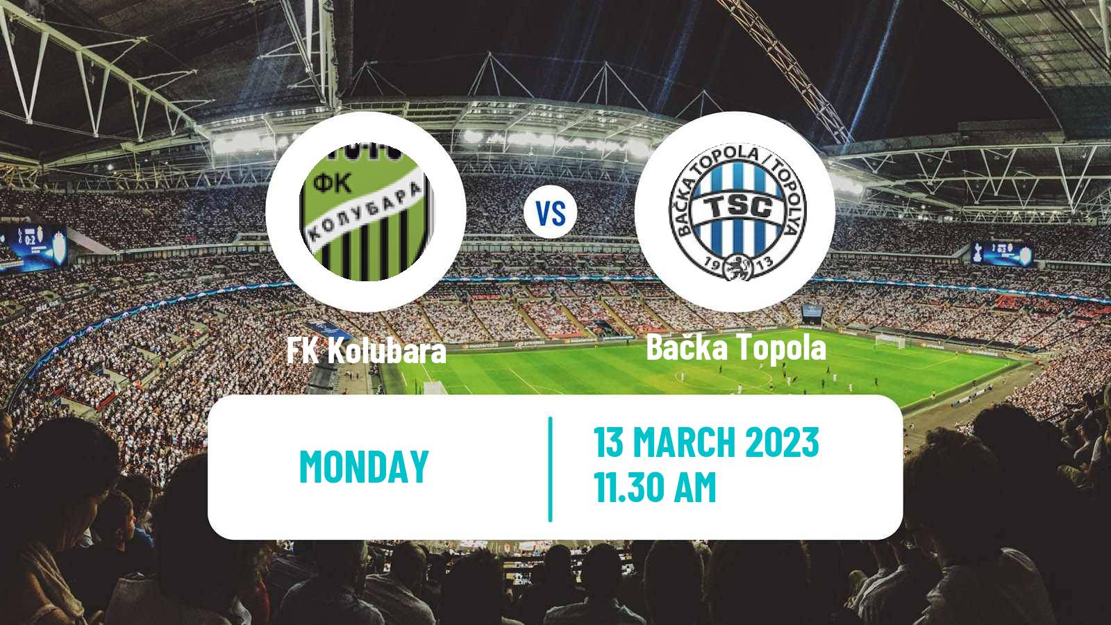 Soccer Serbian Superliga Kolubara - Bačka Topola