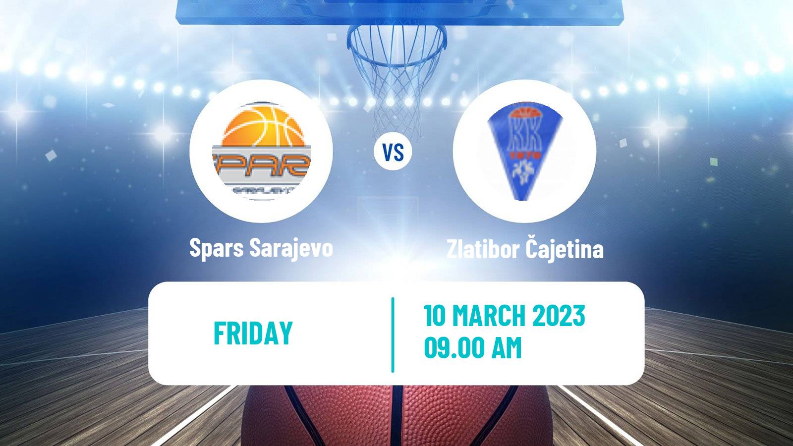 Basketball Adriatic League 2 Spars Sarajevo - Zlatibor Čajetina