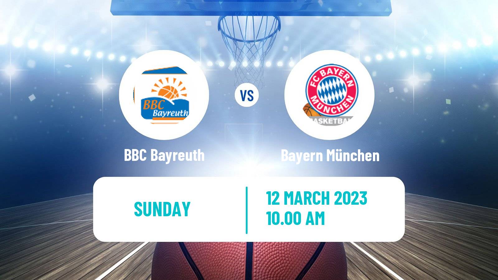 Basketball German BBL BBC Bayreuth - Bayern München