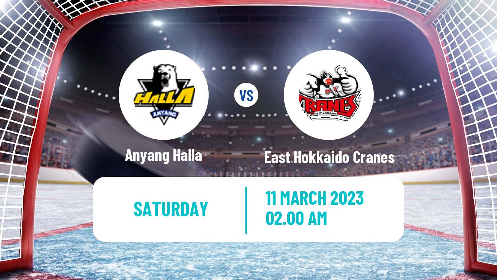Hockey Asia League Ice Hockey Anyang Halla - East Hokkaido Cranes