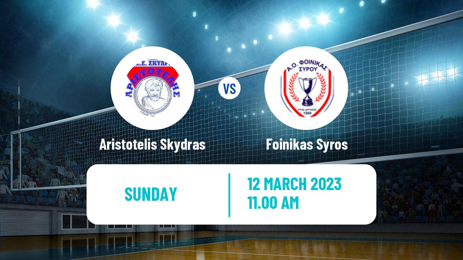 Volleyball Greek A1 Ethniki Volleyball Aristotelis Skydras - Foinikas Syros