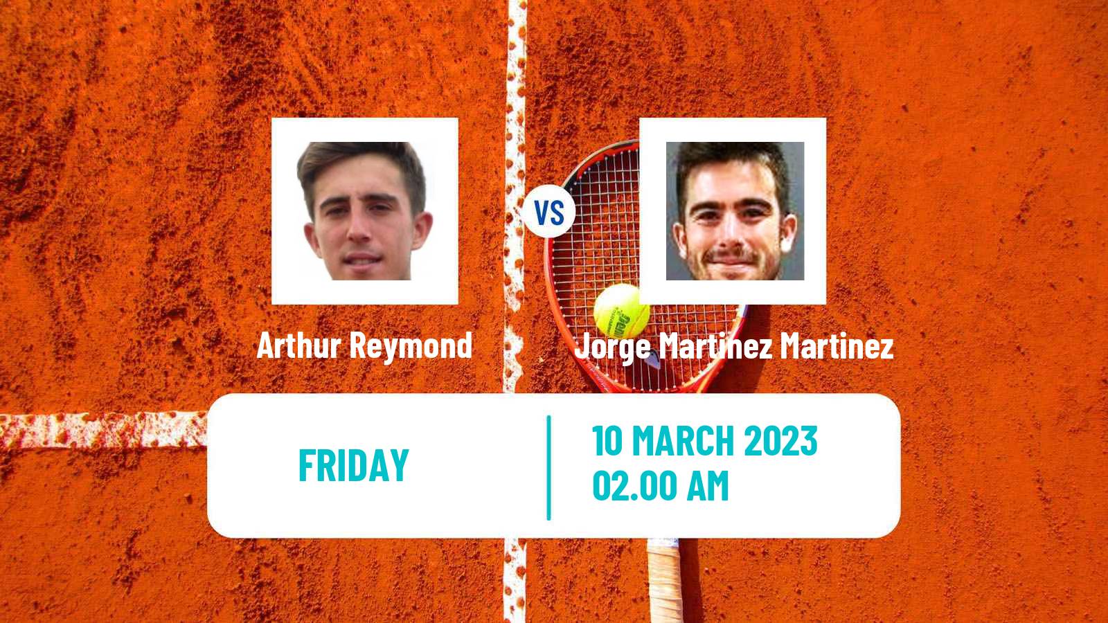 Tennis ITF Tournaments Arthur Reymond - Jorge Martinez Martinez