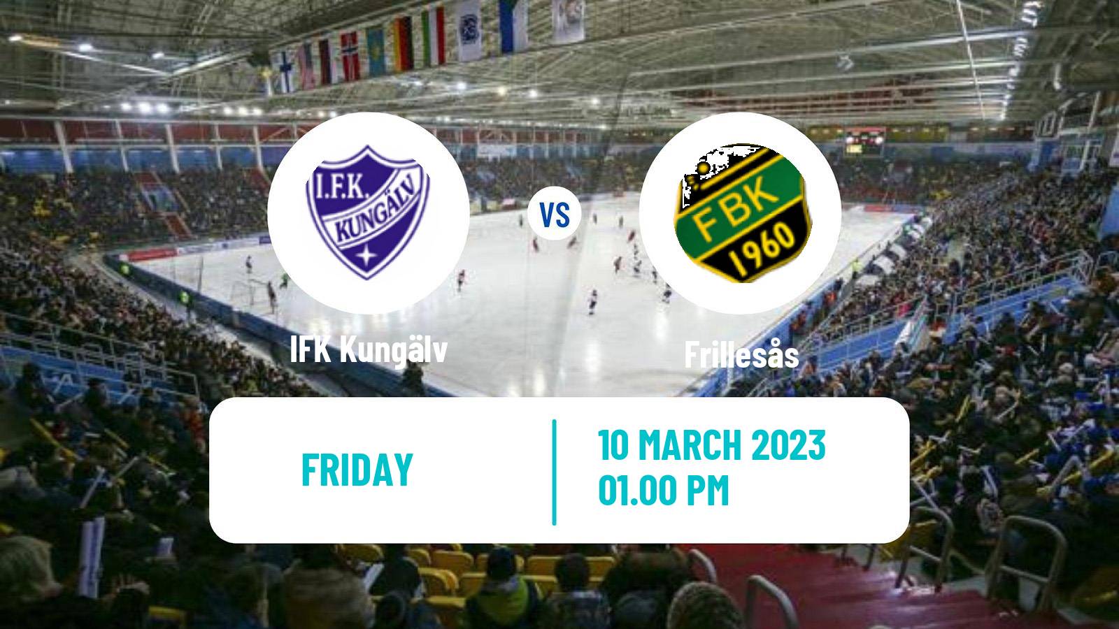 Bandy Swedish Allsvenskan Bandy IFK Kungälv - Frillesås