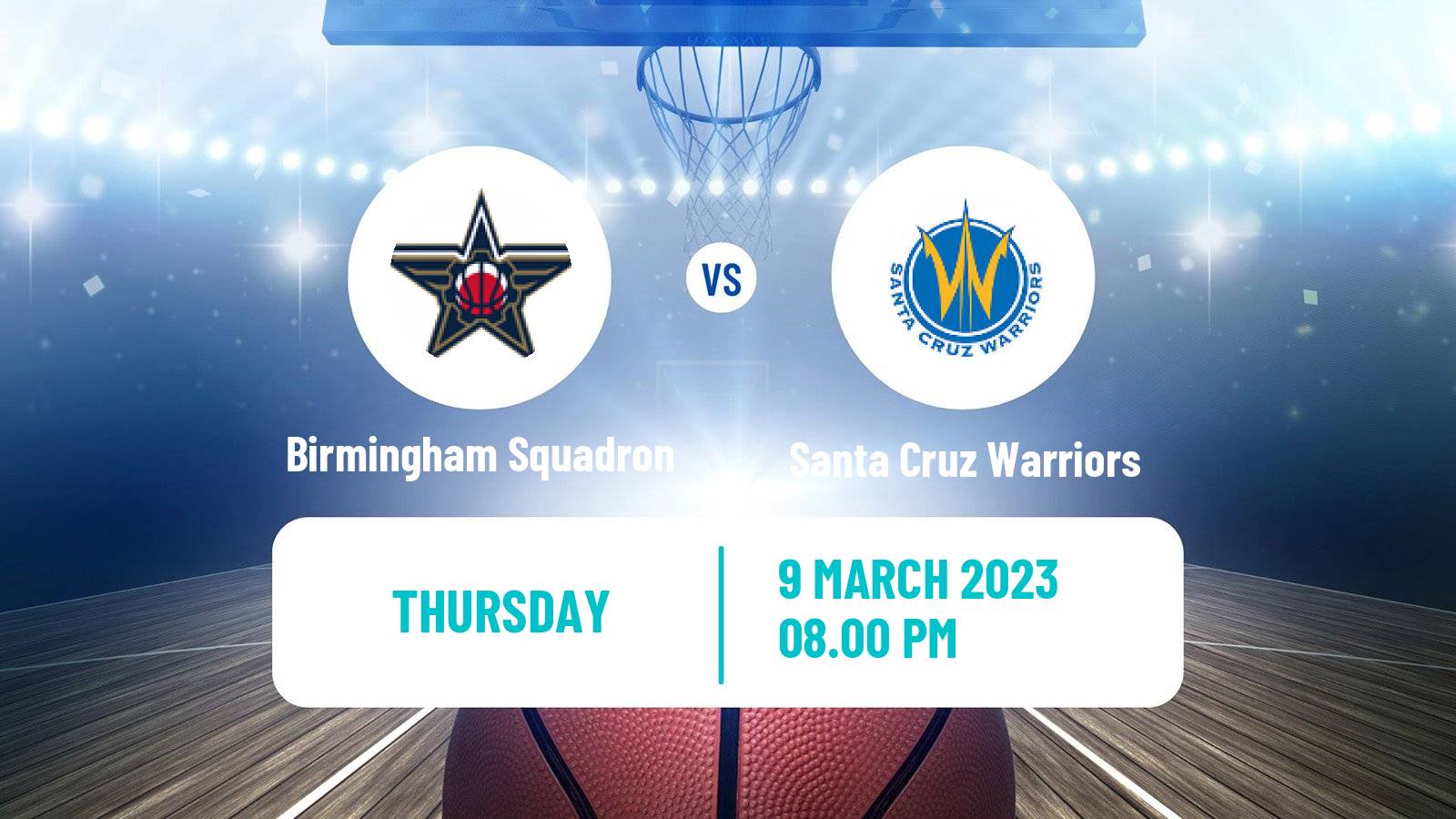 Basketball NBA G-League Birmingham Squadron - Santa Cruz Warriors