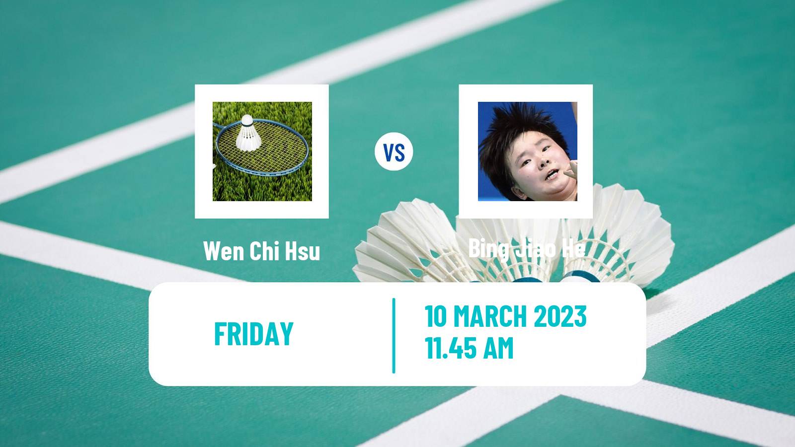 Badminton Badminton Wen Chi Hsu - Bing Jiao He