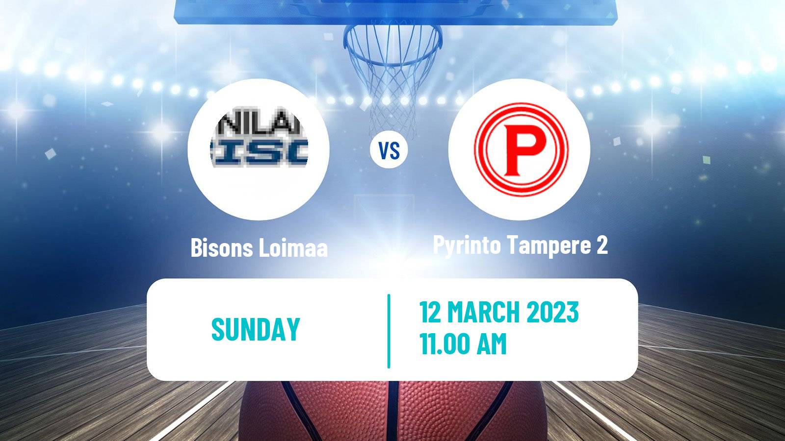 Basketball Finnish I Divisioona A Basketball Bisons Loimaa - Pyrinto Tampere 2