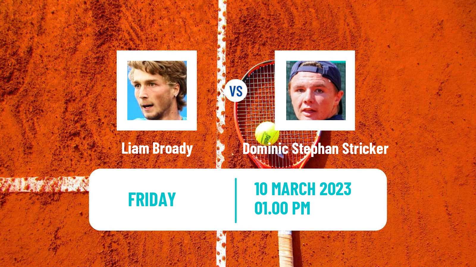 Tennis ATP Challenger Liam Broady - Dominic Stephan Stricker