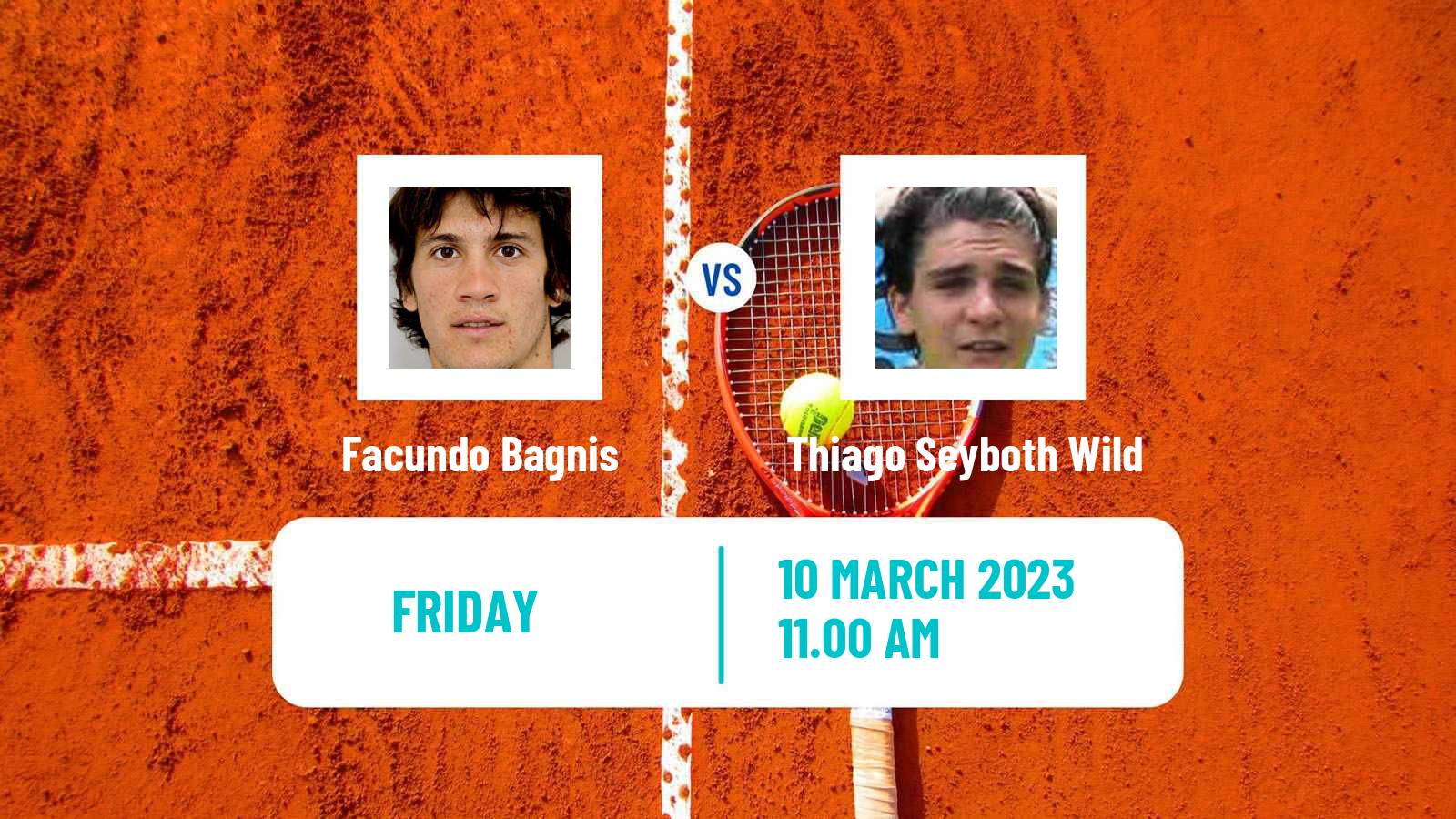 Tennis ATP Challenger Facundo Bagnis - Thiago Seyboth Wild