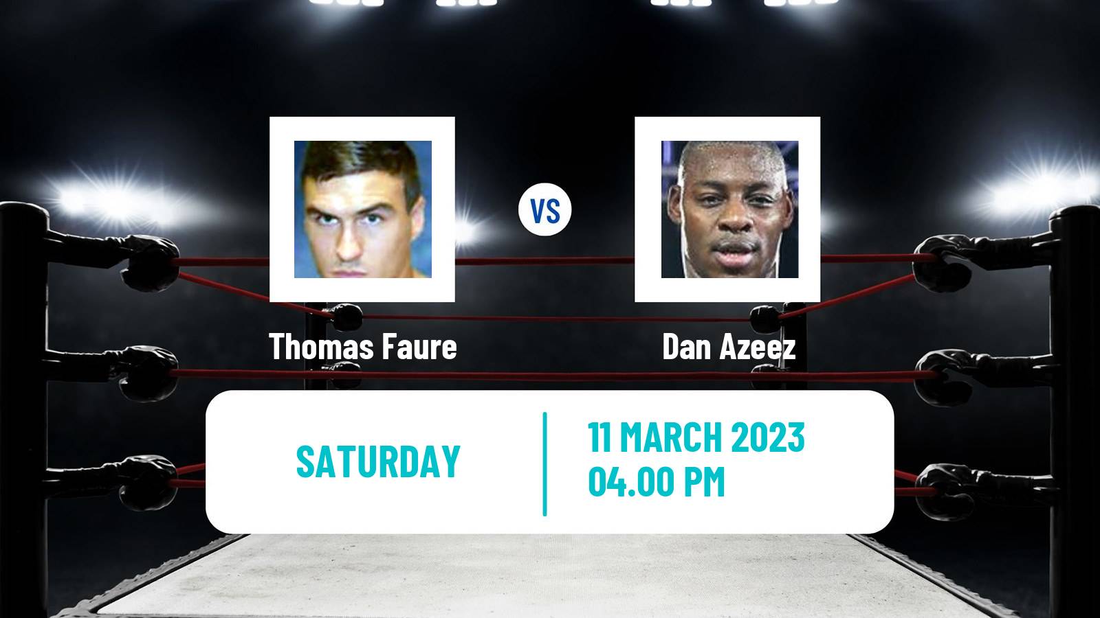 Boxing Boxing Thomas Faure - Dan Azeez