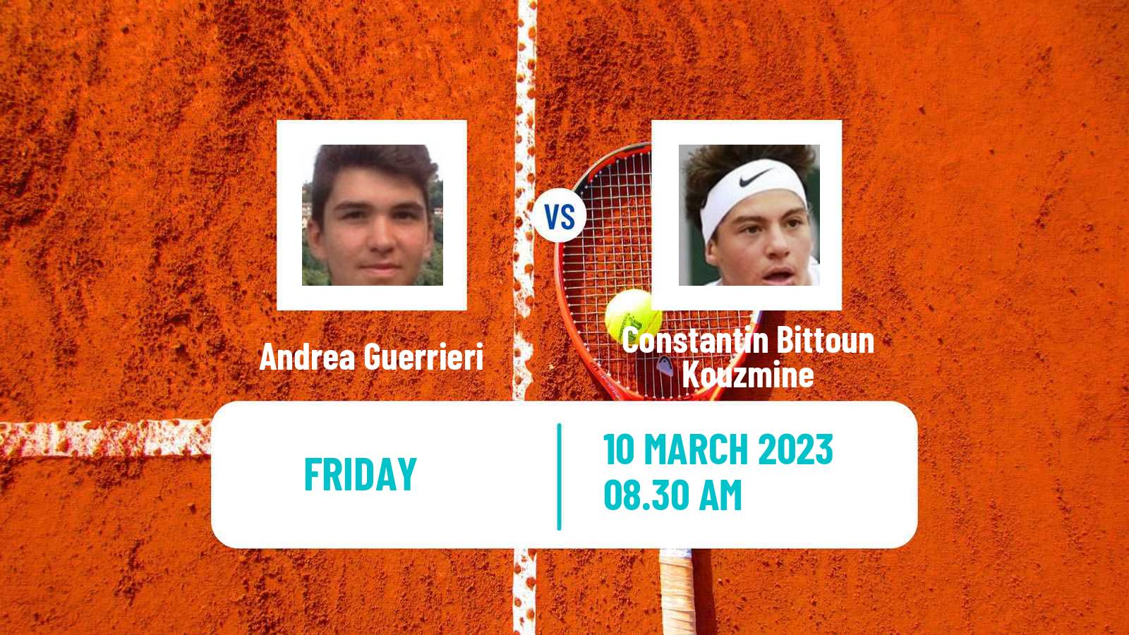 Tennis ITF Tournaments Andrea Guerrieri - Constantin Bittoun Kouzmine