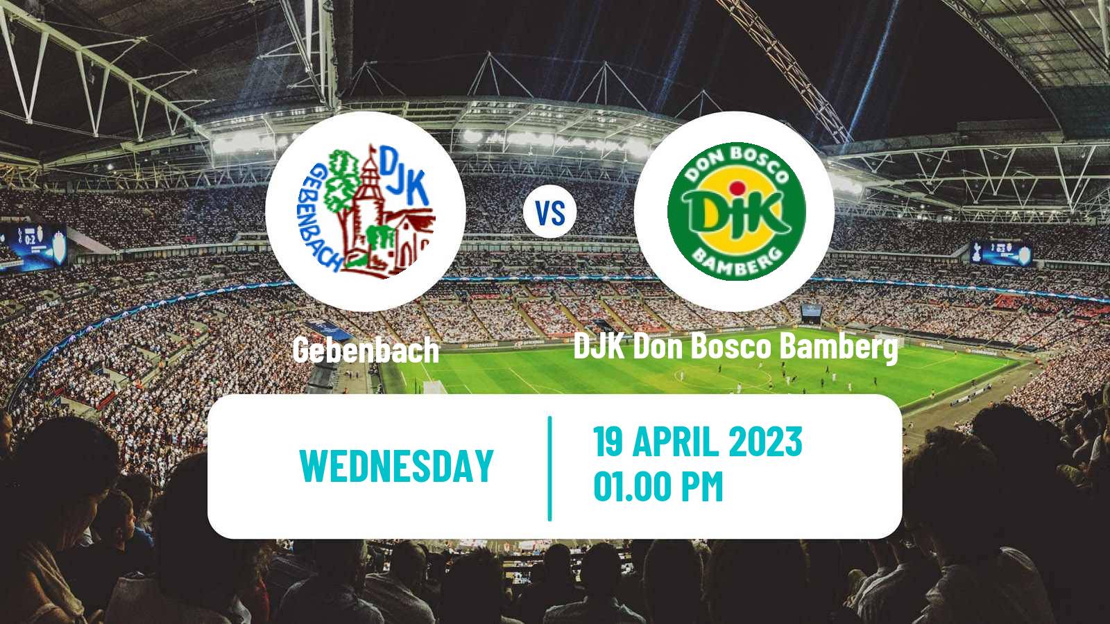 Soccer German Oberliga Bayern Nord Gebenbach - DJK Don Bosco Bamberg