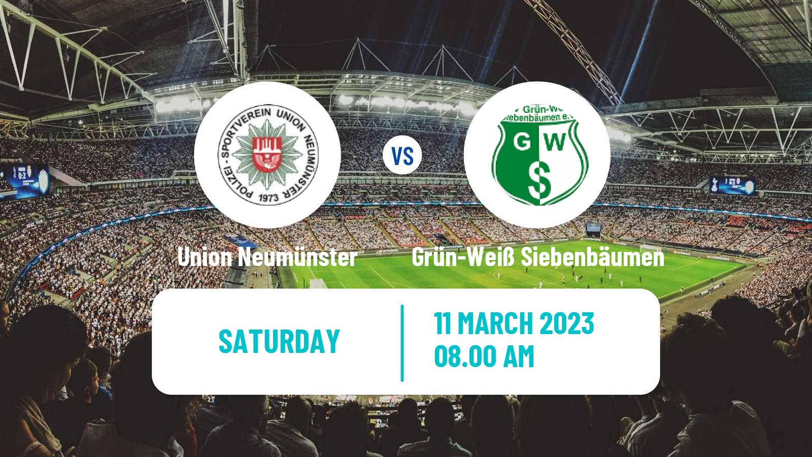 Soccer German Oberliga Schleswig-Holstein Union Neumünster - Grün-Weiß Siebenbäumen