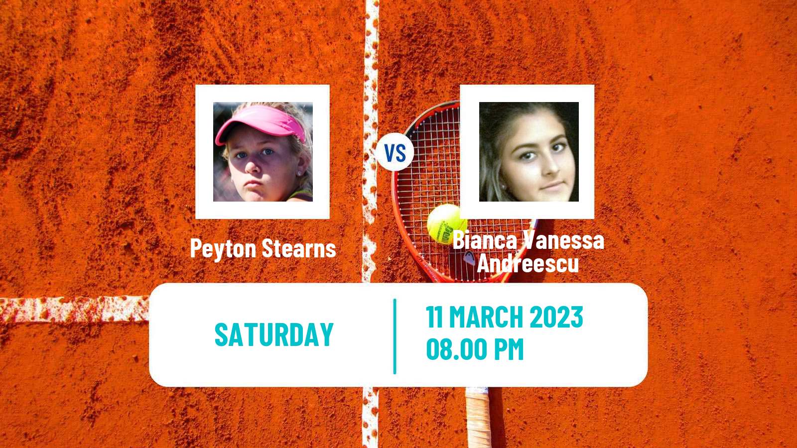 Tennis WTA Indian Wells Peyton Stearns - Bianca Vanessa Andreescu